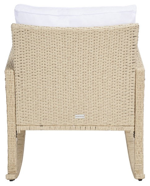 Daire Rocking Chair/Beige White Cushion