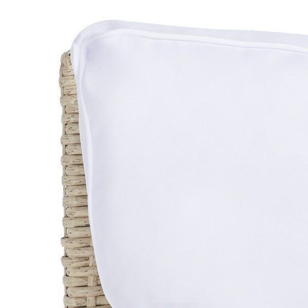 Daire Rocking Chair/Beige White Cushion