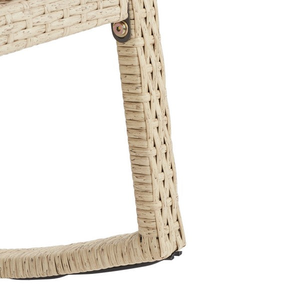 Daire Rocking Chair/Beige White Cushion