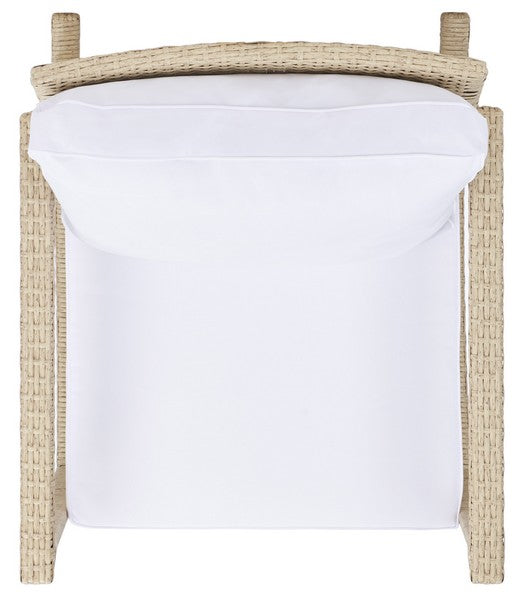 Daire Rocking Chair/Beige White Cushion