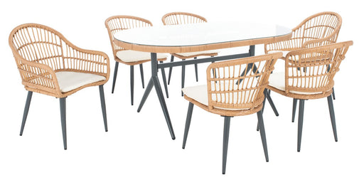 Genser Outdoor 7 pc Dining Set/Natural - Cool Stuff & Accessories