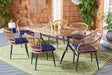 Genser 7 Piece Dining Set/Navy - Cool Stuff & Accessories