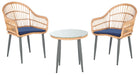 Berlen 3 Piece Lounger Set/Navy - Cool Stuff & Accessories
