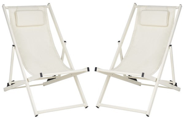 Camlin Set Of 2 Sling Chairs/Beige