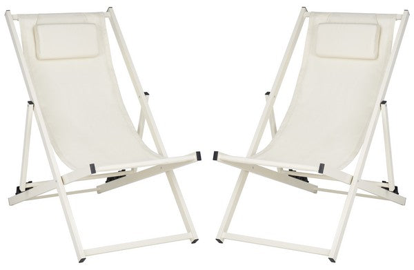 Camlin Set Of 2 Sling Chairs/Beige