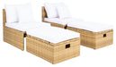Pramla Outdoor Sette With Ottoman/ Natural White - Cool Stuff & Accessories