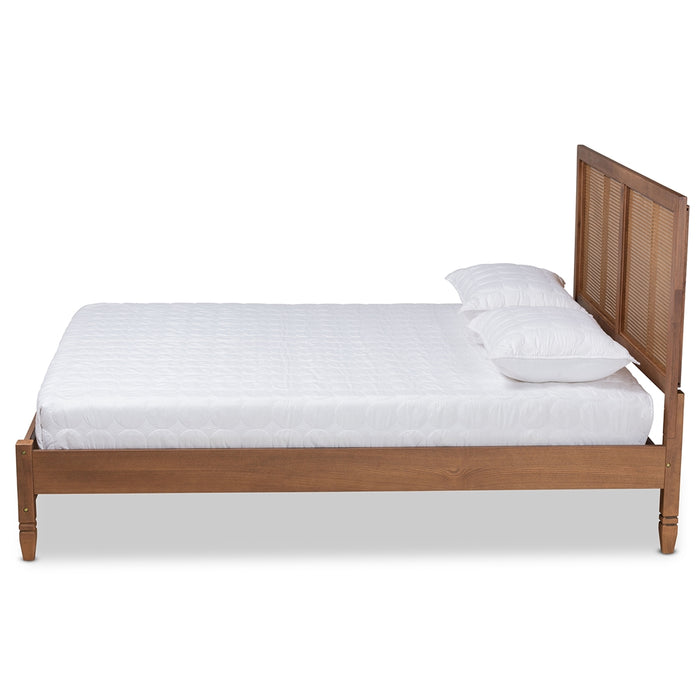 Redmond Modern Rattan  King  Size Platform Bed - Cool Stuff & Accessories