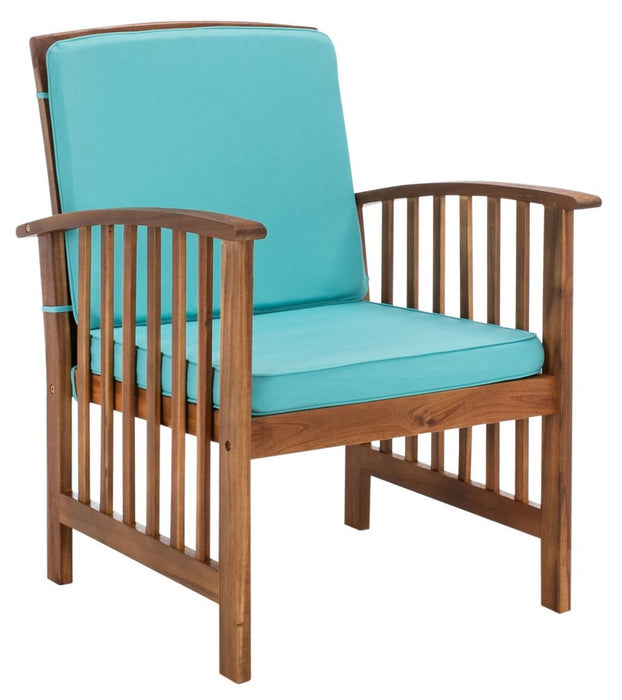Rocklin 4 Pc Outdoor Set/Aqua Cushion