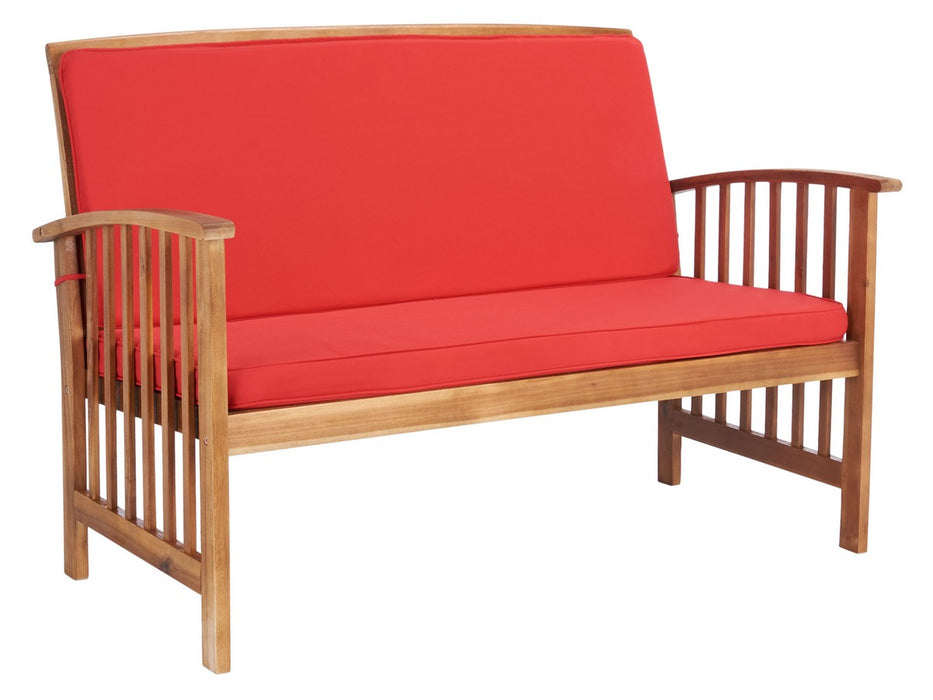 Rocklin 4 Pc Outdoor Set/Red Cushion