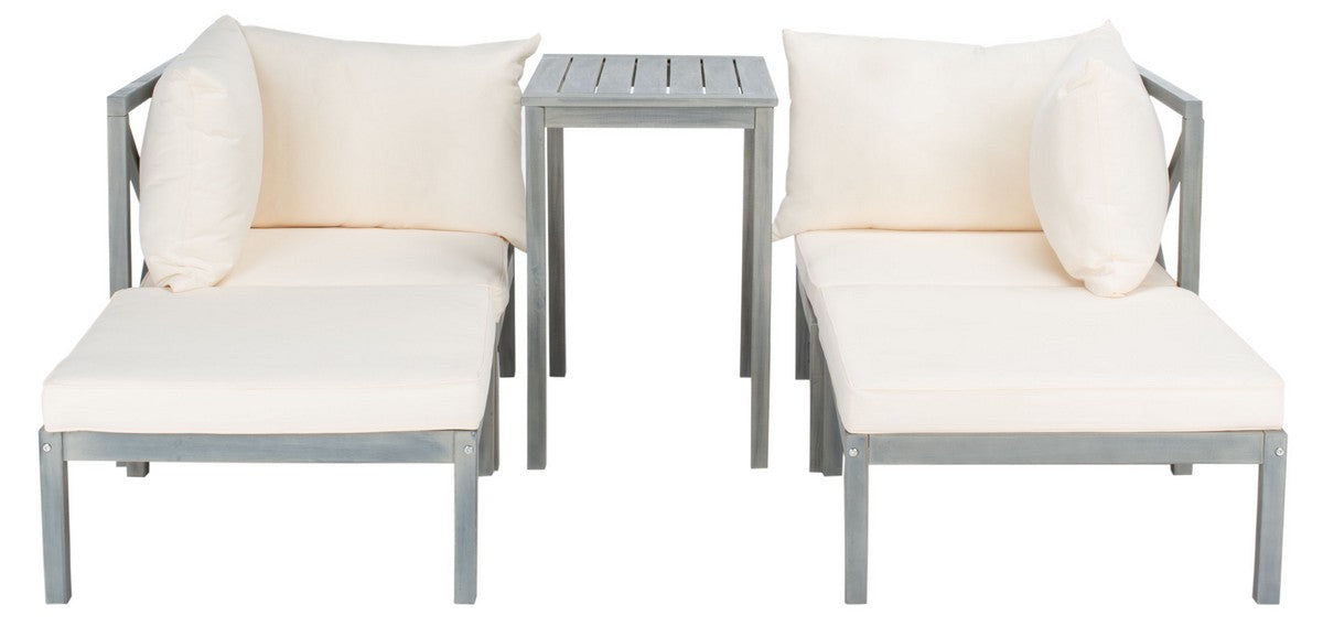 Ronson 5 Pc Sectional Set/Ash Grey