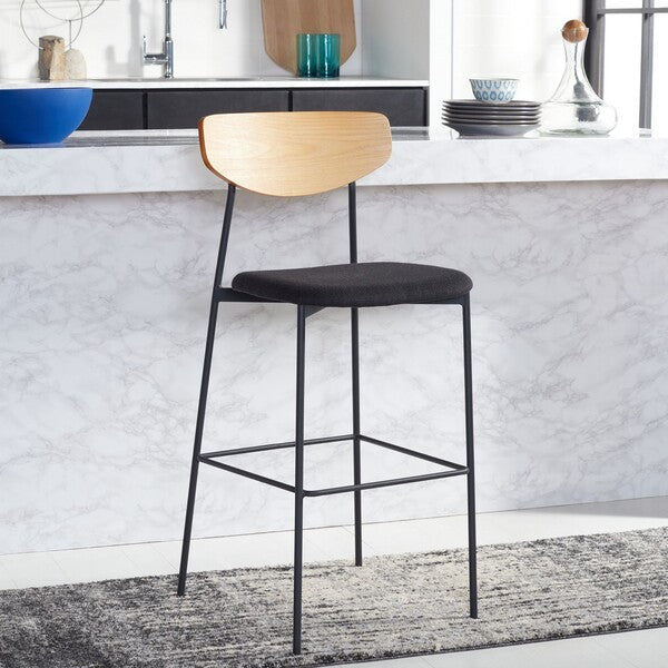 Ryker Bar Stool/ Oak Black