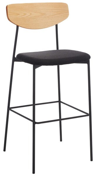 Ryker Bar Stool/ Oak Black