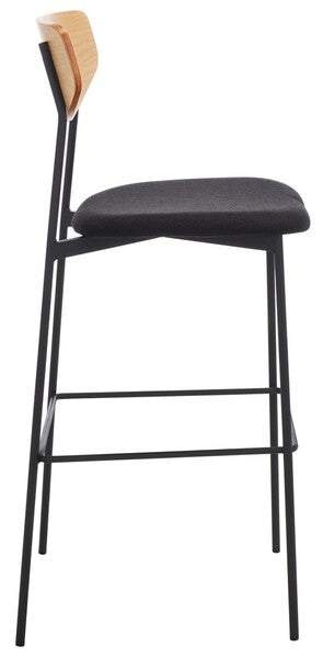Ryker Bar Stool/ Oak Black