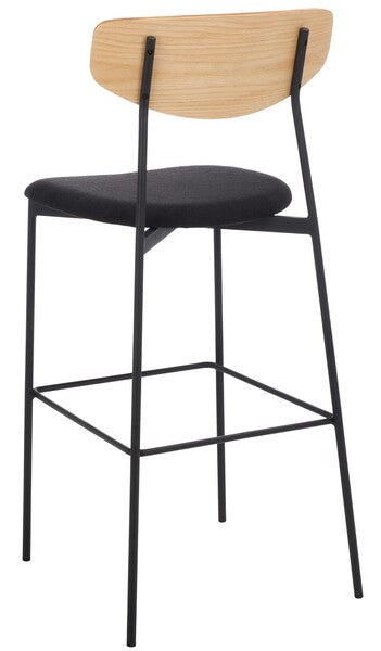 Ryker Bar Stool/ Oak Black