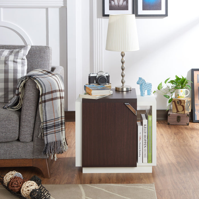 Furniture of America Samina Side Table With Storage - Cool Stuff & Accessories