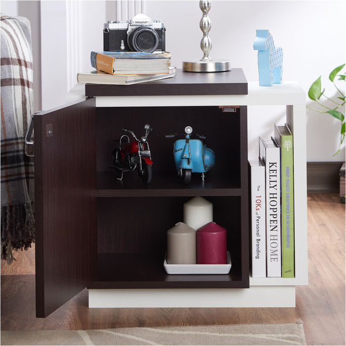 Furniture of America Samina Side Table With Storage - Cool Stuff & Accessories