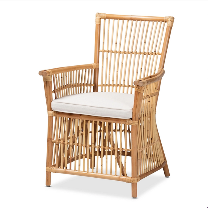 Rose Rattan Armchair