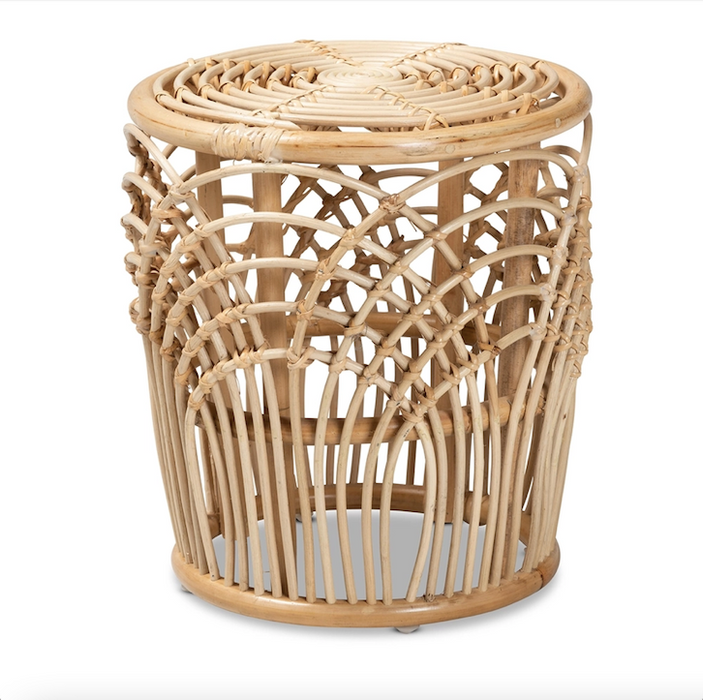 Edena Bohemian Rattan End Table