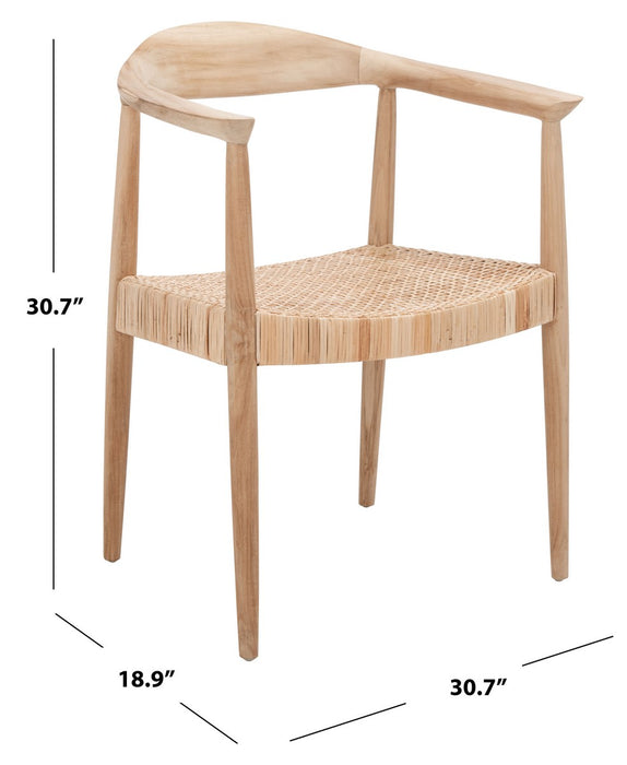 Sijo Rattan Peel Accent Chair/ Unfinished Natural