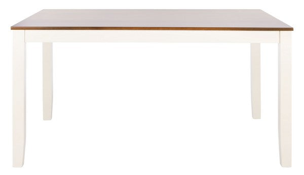 Silio Rectangle Dining Table/ White/ Natural