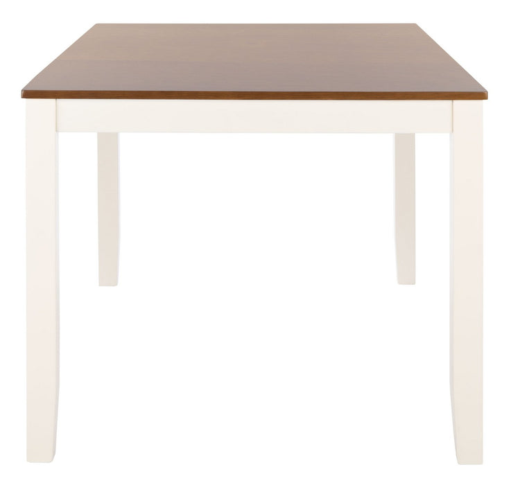 Silio Rectangle Dining Table/White/Natural