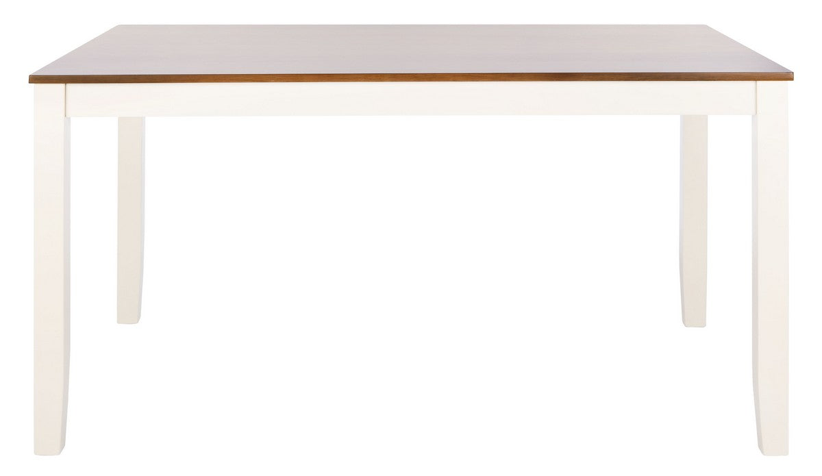 Silio Rectangle Dining Table/White/Natural