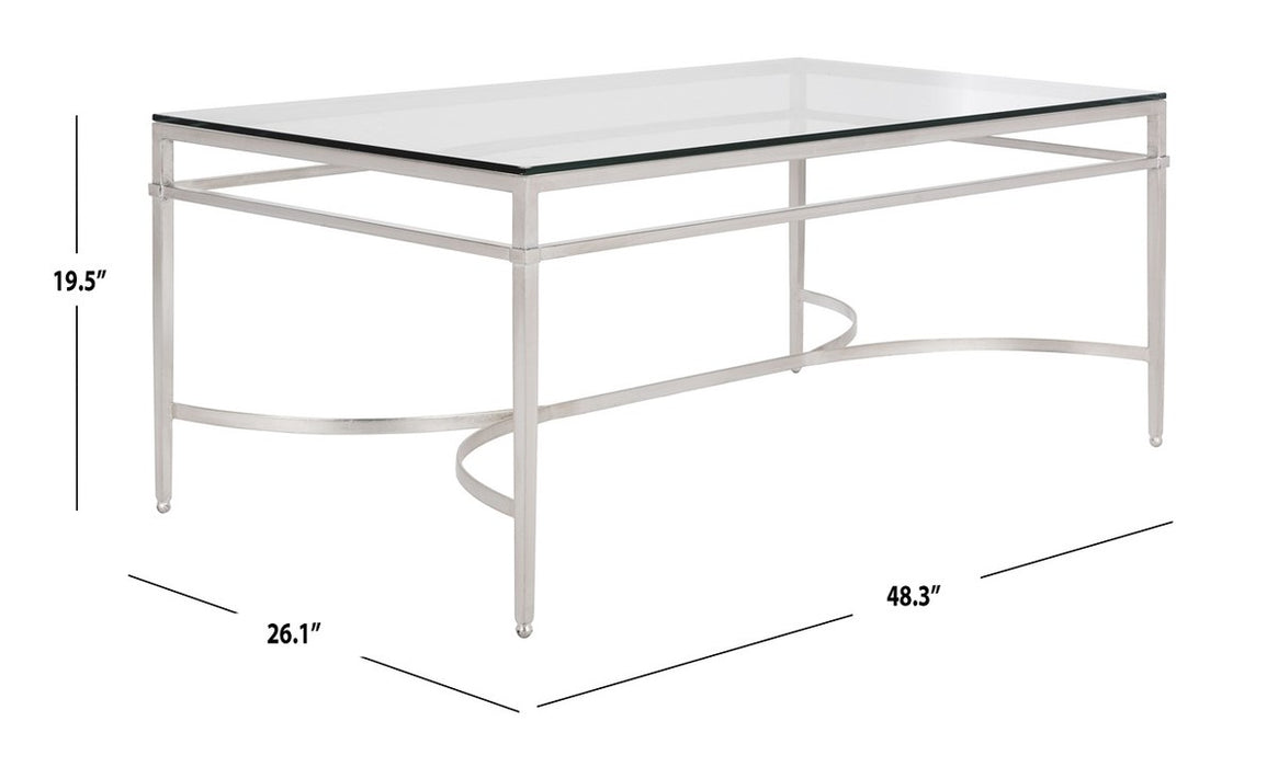 Abelard Silver Glass Coffee Table - Cool Stuff & Accessories