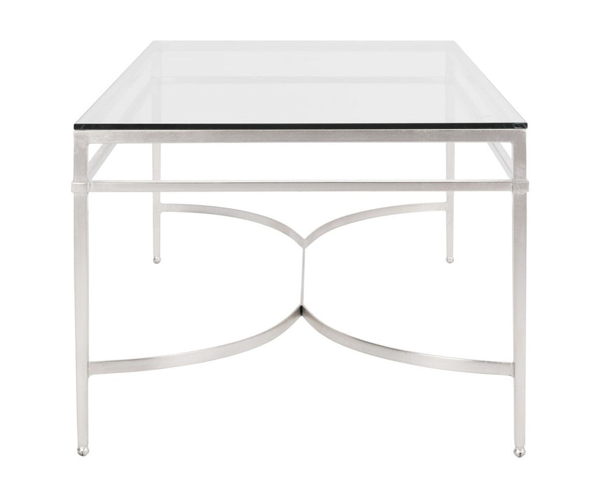 Abelard Silver Glass Coffee Table - Cool Stuff & Accessories