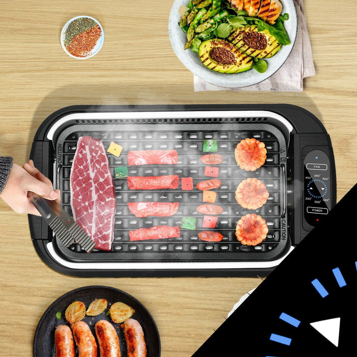 Smokeless Portable BBQ Grill With Turbo Smoke Extractor