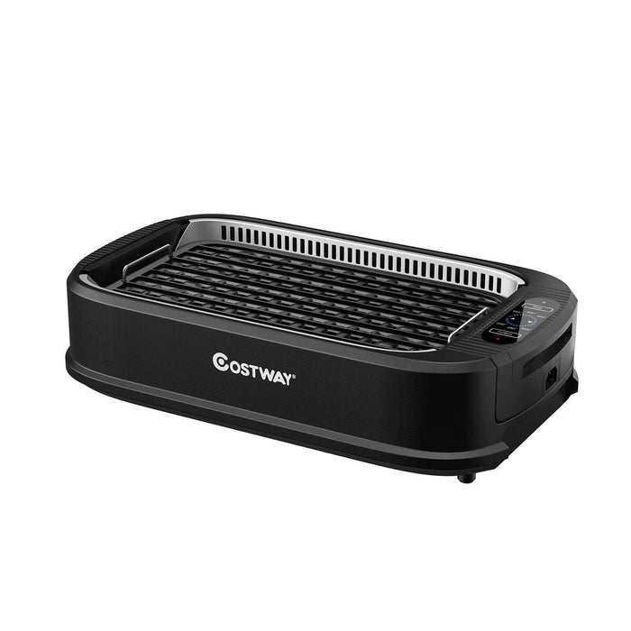 Smokeless Portable BBQ Grill With Turbo Smoke Extractor