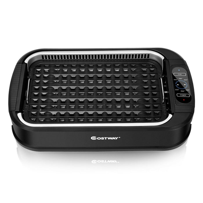 Smokeless Portable BBQ Grill With Turbo Smoke Extractor