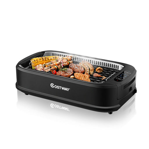 Smokeless Portable BBQ Grill with Turbo Smoke Extractor