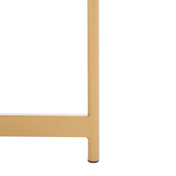 Taliyah Oval Coffee Table/White Gold