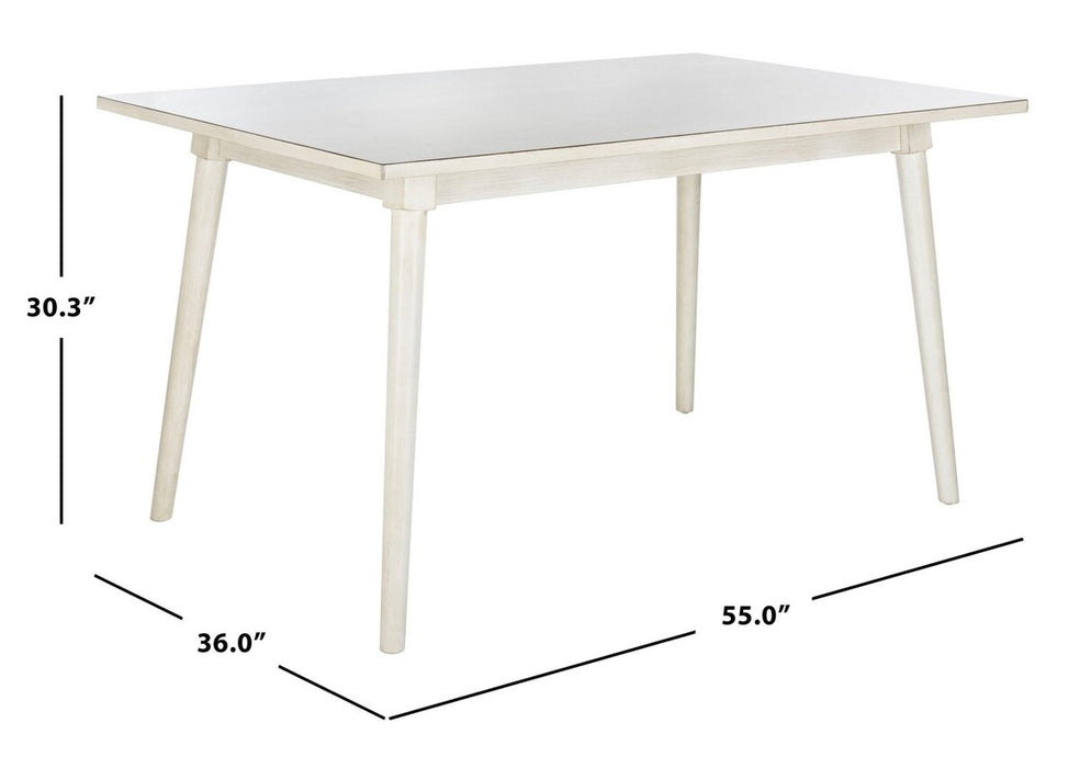 Tia Rectangle Dining Table/Antique White