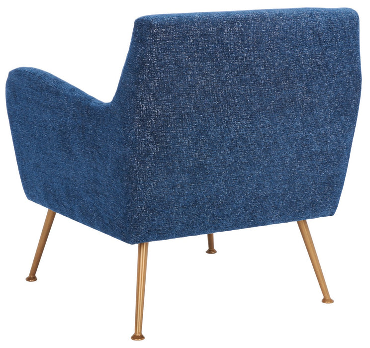 Tilbrook Arm Chair/Navy Gold