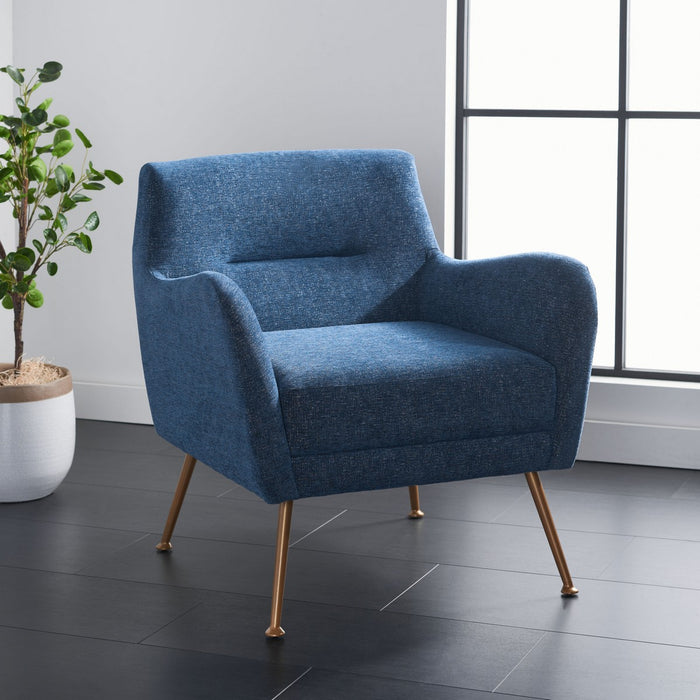 Tilbrook Arm Chair/Navy Gold