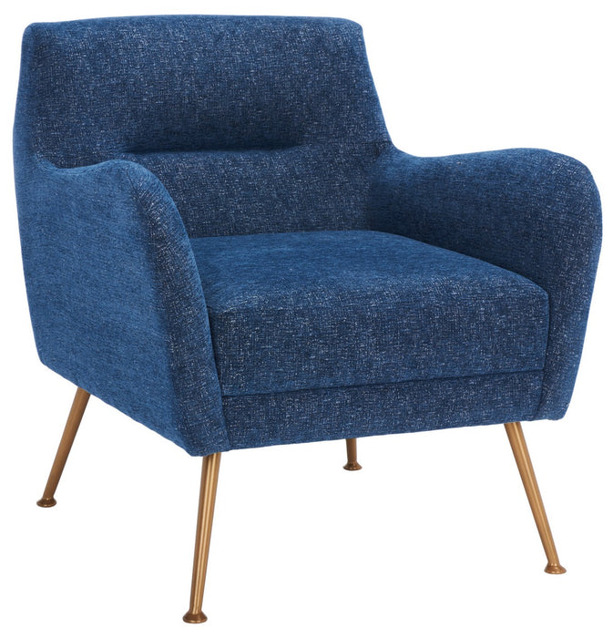 Tilbrook Arm Chair/Navy Gold