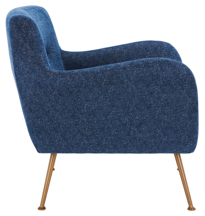 Tilbrook Arm Chair/Navy Gold