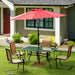 Portable 50 lbs Umbrella Base Stand with Handle and Wheels for Patio Square - Cool Stuff & Accessories