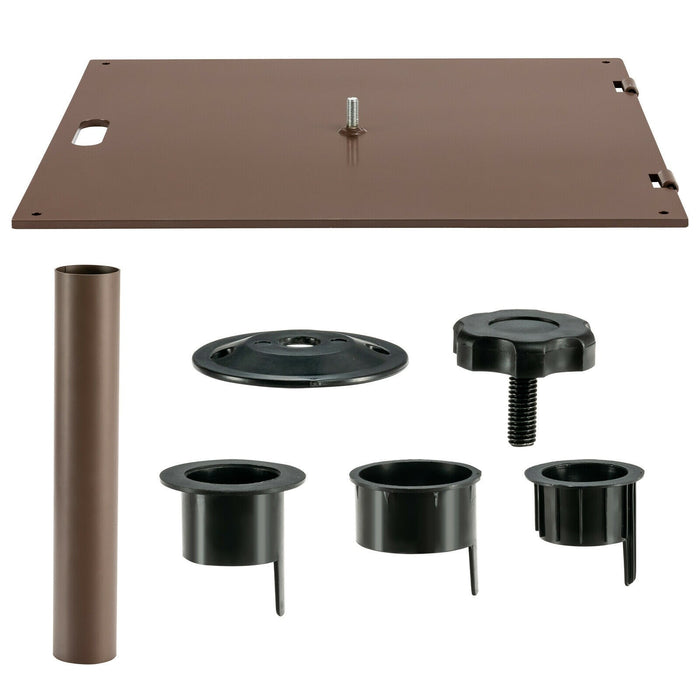Portable 50 lbs Umbrella Base Stand with Handle and Wheels for Patio Square - Cool Stuff & Accessories