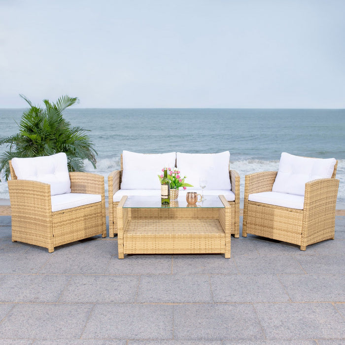Vellor 4pc Living Set/ Natural White - Cool Stuff & Accessories