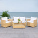 Vellor 4pc Living Set/ Natural White - Cool Stuff & Accessories