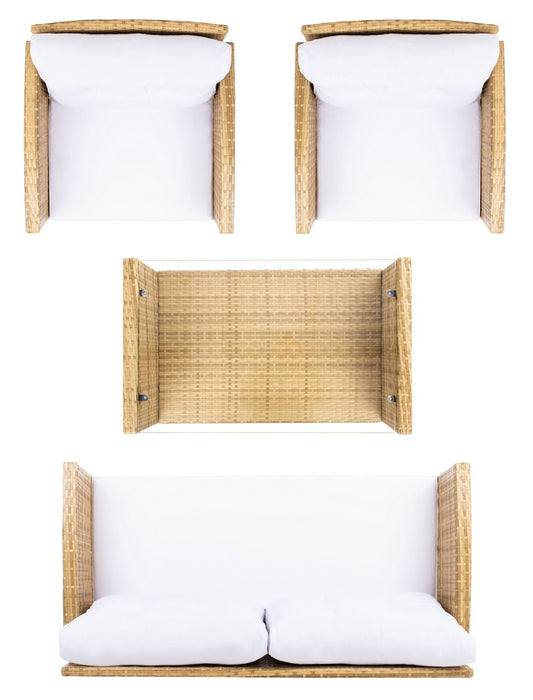 Vellor 4pc Living Set/ Natural White - Cool Stuff & Accessories