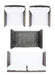 Vellor 4pc Living Set/ Grey Brown White - Cool Stuff & Accessories