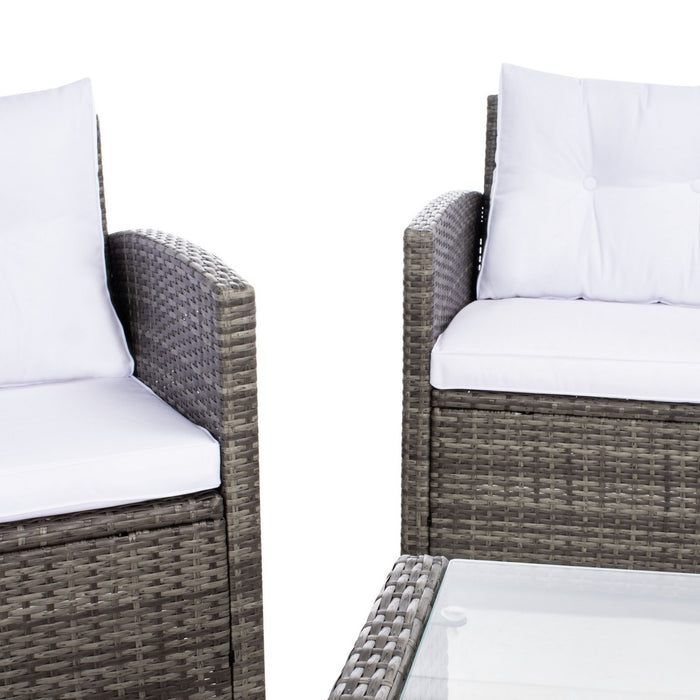 Vellor 4pc Living Set/ Grey Brown White - Cool Stuff & Accessories