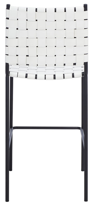 Bahari Woven Counter Stool/White Black
