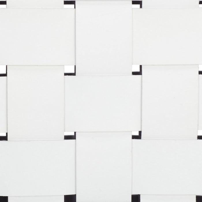 Bahari Woven Counter Stool/White Black