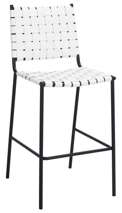 Bahari Woven Counter Stool/White Black