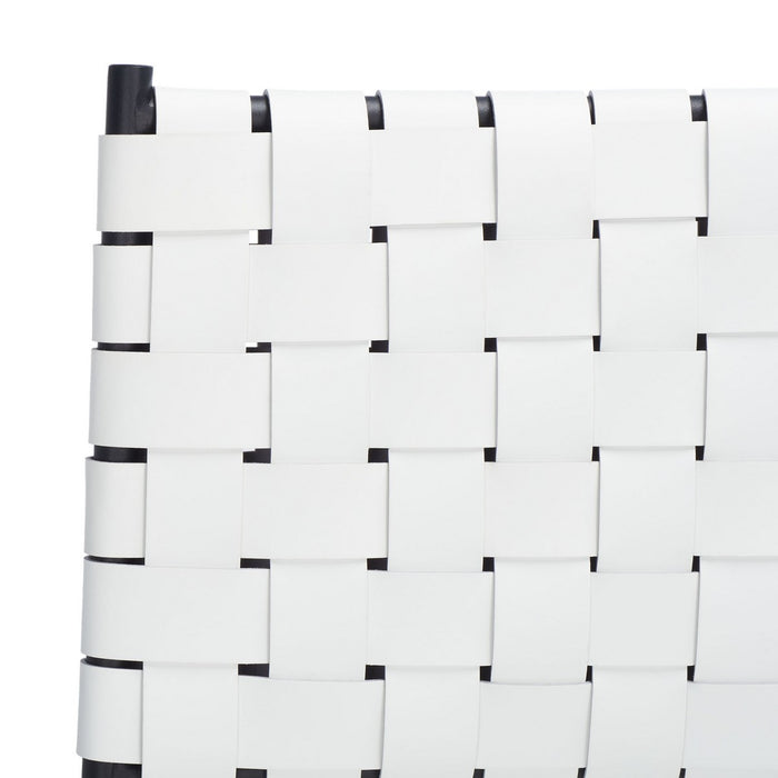 Bahari Woven Counter Stool/White Black