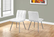 White Leather Dining Chair Set of 2 - Cool Stuff & Accessories